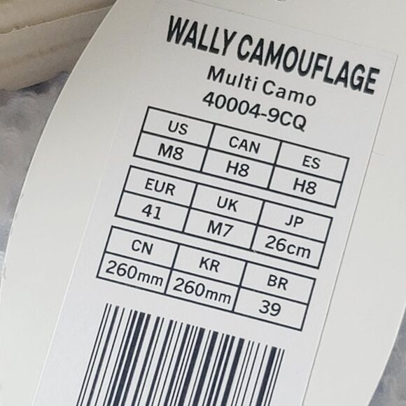 Hey Dude Wally Camouflage Multi Camo Army Green Shoes Slip On size M8 W10 - Picture 12 of 13